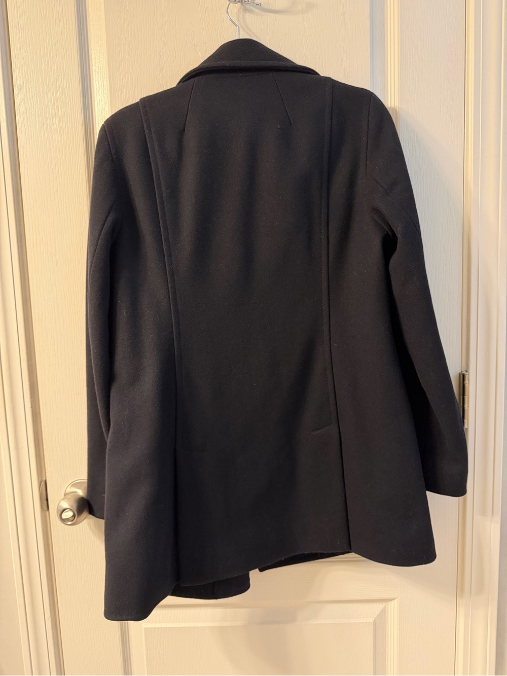 J.Crew Black Wool Double-Breasted Peacoat with Thinsulate - Size Small - Picture 8 of 8